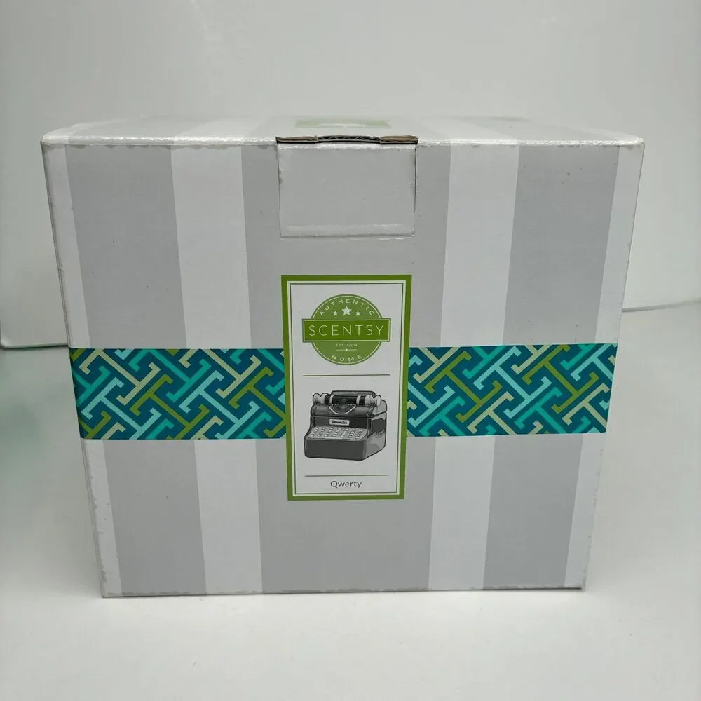 Scentsy QWERTY Typewriter Gray Electric Wax Warmer NEW IN BOX